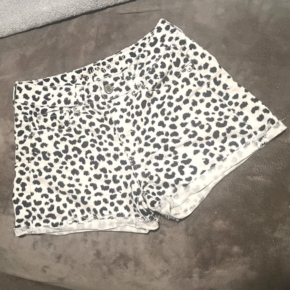 American Eagle Leopard Shorts